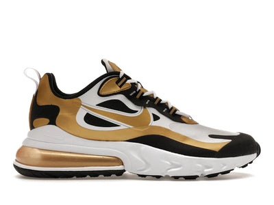 Nike Air Max 270 React White Metallic Gold
