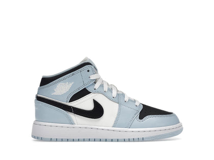 Jordan 1 Mid Ice Blue (2022) (GS) - authentic Jordan sneakers