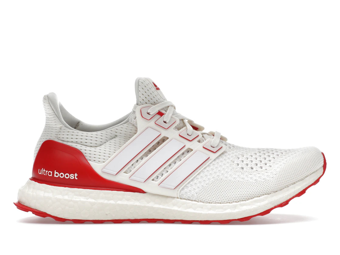 adidas Ultra Boost 1.0 Chalk White Scarlet - vue 360