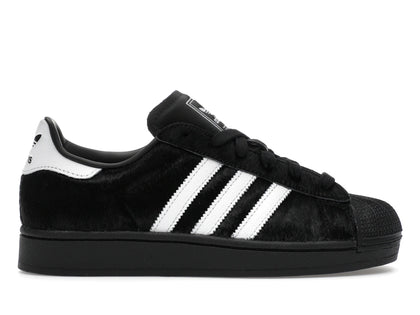 adidas Superstar II Black Ponyhair (Women's) - authentic adidas sneakers