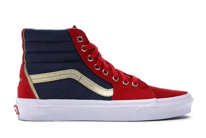 Vans Sk8-Hi Marvel Captain Marvel (Women's) - authentic Vans sneakers