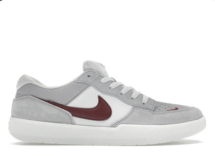 Nike SB Force 58 Platinum Tint Dark Red - authentic Nike sneakers