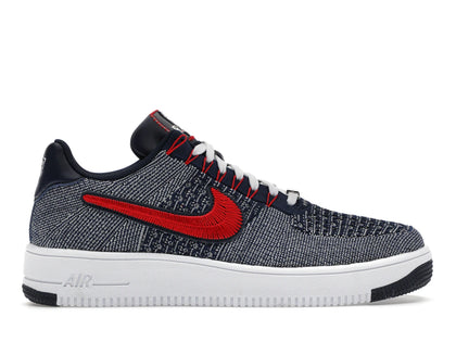 Nike Air Force 1 Ultra Flyknit Low Patriots Robert Kraft Wolf Grey - authentic Nike sneakers