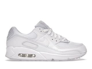Nike Air Max 90 Triple White (Women's) - authentic Nike sneakers