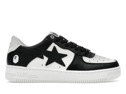 A Bathing Ape Bape Sta #4 Linecamo White Black - authentic BAPE sneakers