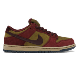 Nike SB Dunk Low Dark Team Red Olive Flak - authentic Nike sneakers