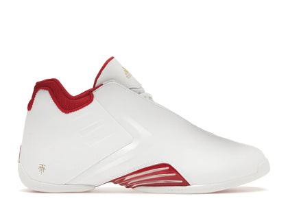 adidas T-Mac 3 Restomod White Better Scarlet - authentic adidas sneakers