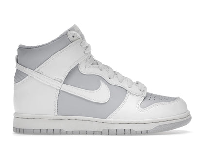 Nike Dunk High Summit White Football Grey (GS) - authentic Nike sneakers