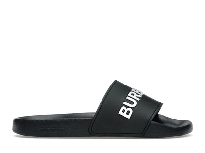 Burberry Logo Slides Black Optic White - authentic Burberry sneakers