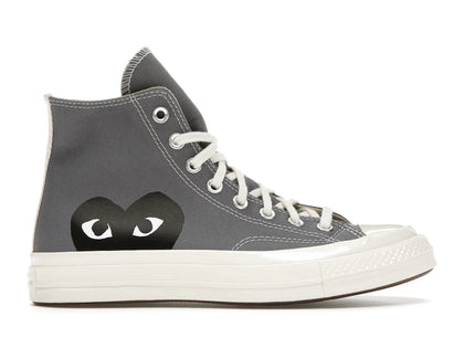Converse Chuck Taylor All Star 70 Hi Comme des Garcons PLAY Grey - authentic Converse sneakers
