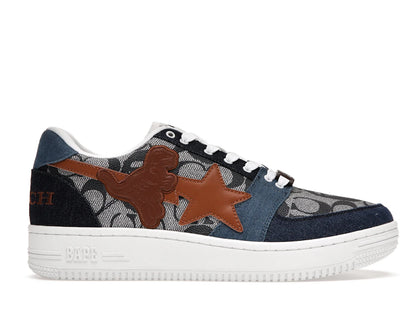 A Bathing Ape Bape Sta Low Coach Blue - authentic BAPE sneakers