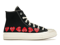 Converse Chuck Taylor All Star 70 Hi Comme des Garçons PLAY Multi-Heart Schwarz