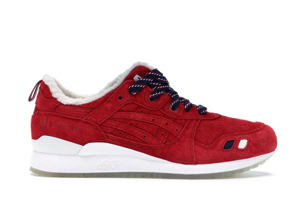 ASICS Gel-Lyte III Kith x Moncler Red - authentic ASICS sneakers