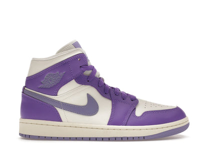 Jordan 1 Mid Action Grape (Women's) - authentic Jordan sneakers