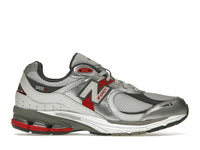 New Balance 2002R Silver Metallic Team Red