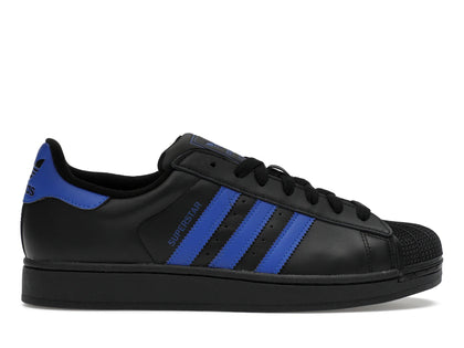 adidas Superstar II Core Black Blue Cloud White - authentic adidas sneakers