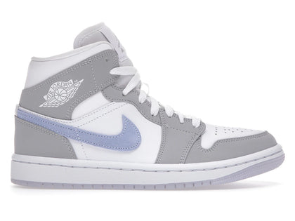 Jordan 1 Mid Wolf Grey Aluminum (Women's) - authentic Jordan sneakers