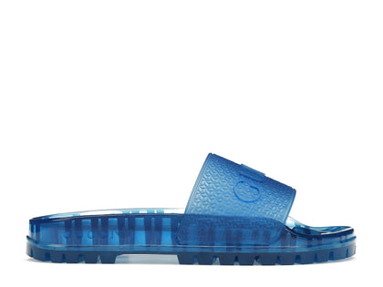 adidas x Gucci Adilette Slide Blue - authentic adidas sneakers