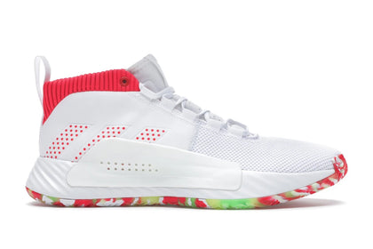 adidas Dame 5 White Multi - authentic adidas sneakers