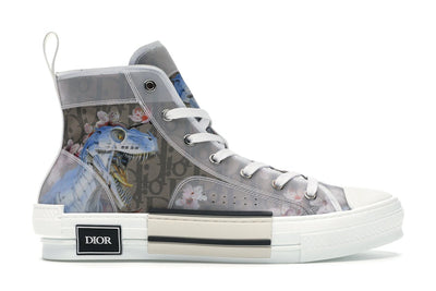 Dior B23 High Canvas Sorayama Dinosaur Brown