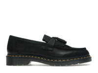 Dr. Martens Adrian Yellow Stitch Ambassador Leather Loafers Black