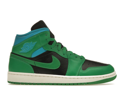 Jordan 1 Mid Lucky Green Aquatone (Women's) - authentic Jordan sneakers