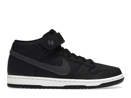 Nike SB Dunk Mid ISO Orange Label Black Dark Grey - authentic Nike sneakers