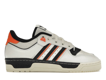 adidas Rivalry 86 Low White Black Semi Impact Orange - authentic adidas sneakers