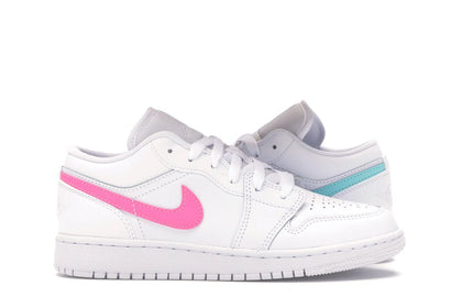 Jordan 1 Low White Neon (GS) - authentic Jordan sneakers
