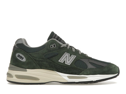 New Balance 991v2 MiUK Kombu Green - authentic New Balance sneakers