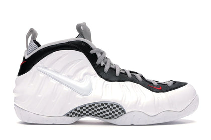 Nike Air Foamposite Pro White Black University Red - authentic Nike sneakers