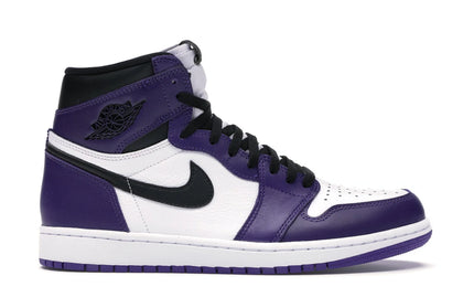 Jordan 1 Retro High Court Purple White - authentic Jordan sneakers