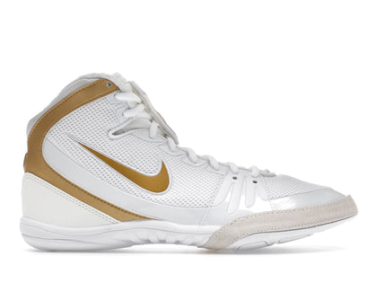 Nike Freek White Wolf Grey Metallic Gold - authentic Nike sneakers