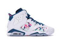 Jordan 6 Retro White Laser Fuchsia Green Abyss (GS)