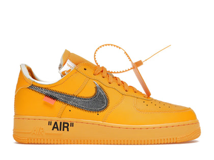 Nike Air Force 1 Low Off-White ICA University Gold - authentic Nike sneakers