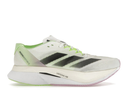 adidas Adizero Boston 12 Cloud White Core Black Green Spark - authentic adidas sneakers