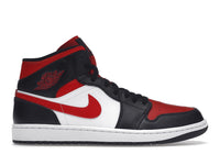 Jordan 1 Mid Weiß Schwarz Rot (2022)