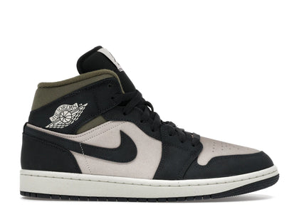 Jordan 1 Mid SE Off Noir Medium Olive - authentic Jordan sneakers