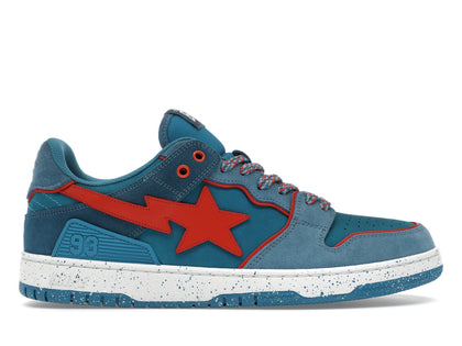 A Bathing Ape Sk8 Sta #7 M2 Outdoor Pack Blue Red - authentic BAPE sneakers