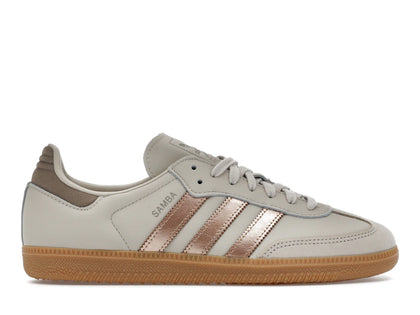 adidas Samba OG Clear Brown Copper Metallic Putty Beige (Women's) - authentic adidas sneakers