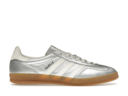 adidas Gazelle Indoor Silver Metallic Core White - authentic adidas sneakers
