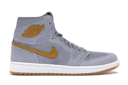 Jordan 1 Retro High Flyknit Wolf Grey - authentic Jordan sneakers