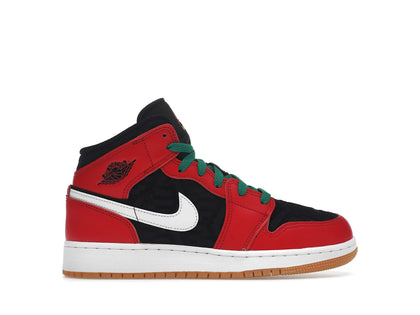 Jordan 1 Mid SE Christmas (GS) - authentic Jordan sneakers