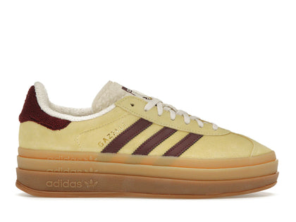 adidas Gazelle Bold Almost Yellow Maroon (Women's) - authentic adidas sneakers