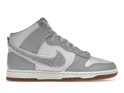 Nike Dunk High University Chenille Swoosh Light Smoke Grey - authentic Nike sneakers