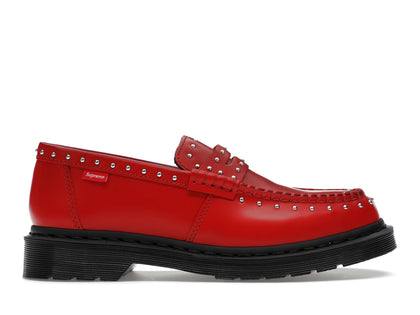 Dr. Martens Studded Penton Loafer Supreme Red - authentic Dr. Martens sneakers