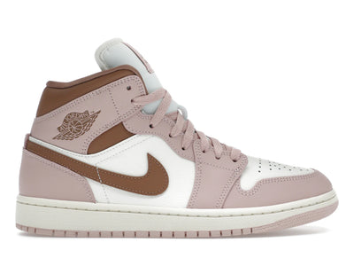 Jordan 1 Mid Pink Oxford Brown (Damen)