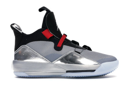 Jordan XXXIII Metallic Silver Black All-Star - authentic Jordan sneakers