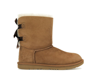 UGG Bailey Bow II Boot Chestnut (Kids) - authentic UGG sneakers