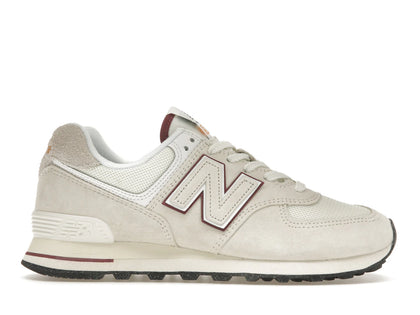New Balance 574 Off White Burgundy (2023) - authentic New Balance sneakers
